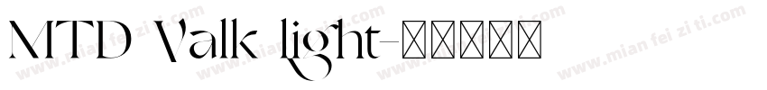 MTD Valk light字体转换